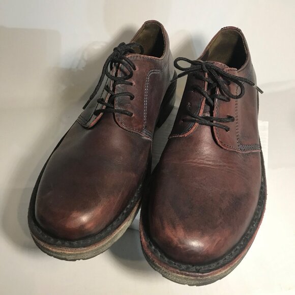 Bass Dress Shoes Fairmount  JD Series Mens Leather Burgandy Brown Size 9D Brazil - Picture 3 of 11